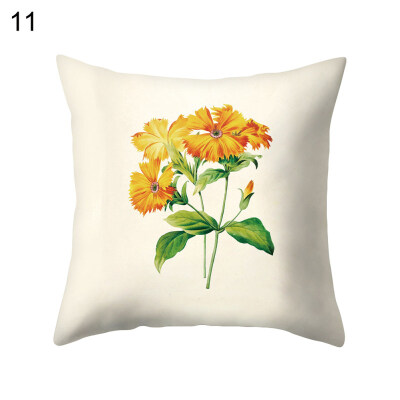 

Fresh Flower Leaf Pillow Case Cushion Cover Sofa Bed Car Cafe Office Decoration