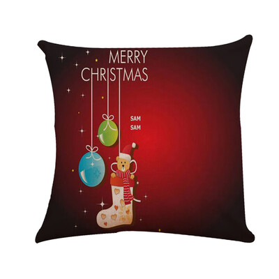 

Tailored Christmas Car Linen Cushion Cover Throw Pillow Case Sofa Bed Home Decor