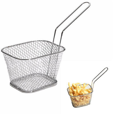 

1PC Stainless Steel Chef Basket Mini Fry Baskets Fryer Cooking French Fries Basket