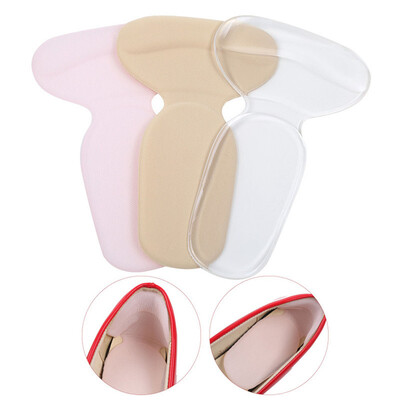 

Womens Silicone T-Type Double in One Heel Stickers Transparent Heel Cushions