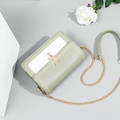 

French minority western style womens bag 2019 Korean version of Joker Messenger bag summer texture small square bag