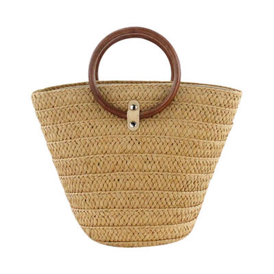 

Vintage Boho Paper Rope Straw Shoulder Handbags Women Casual Top-handle Bag