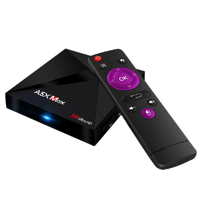 

A5X Max Smart Android 90 TV Box 4GB32GB RK3328 4K VP9 H265 HDR10 USB30 DLNA Miracast WiFi LAN Bluetooth V41 HD Media Player