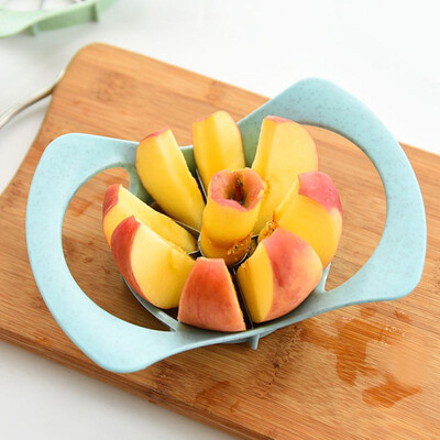 

Toponeto Kitchen Apple Slicer Cutter Pear Fruit Divider Tool Comfort Handle Peeler Blue