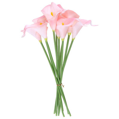 

10pcs Simulation Flower Artificial PU Calla Bridal Wedding Bouquets Decor