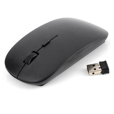 

Kitbon 24GHz Wireless Silent Buttons Ultra-thin USB Optical Mouse For Notebook PC MAC Laptop Macbook
