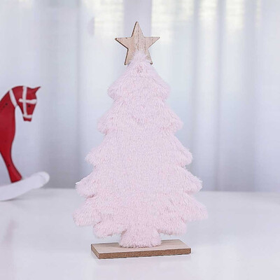 

Siaonvr Wooden Mini Christmas Tree Desktop Ornaments Merry Christmas Party Decor