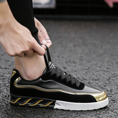 

Mens shoes summer 2019 new Korean leisure sports flat-bottomed shoes autumn black youth Joker tide shoes