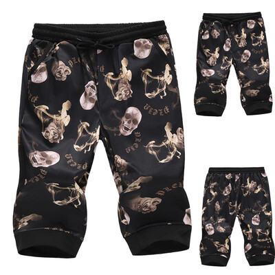 

Tailored Fashion Men Summer Casual printing Trunks Elastic Beach Surfing Running Pants