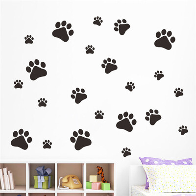

〖Follure〗Walking Wall Decal Home Art Decor Dog Cat Food Dish Room Sticker