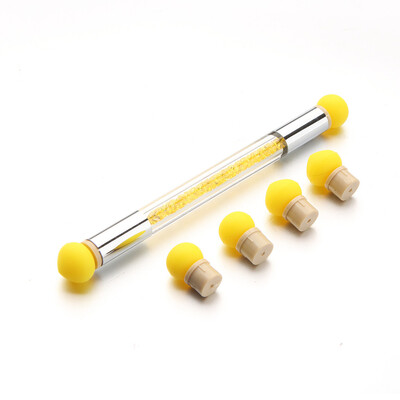 

Toponeto Glitter Powder Picking Dotting Gradient Pen Brush 6 Silica Gel Nail Art Tools
