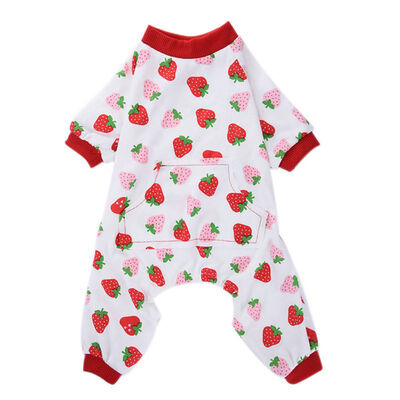 

Lovely Pony Dog Print Jumpsuit Pajamas Comfortable Cotton Pet Dogs Jumpsuit Dogs Clothes