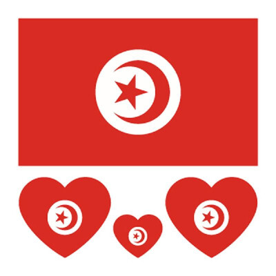 

Environmental Protection Waterproof&Anti-sweat National Flag Tattoos Stickers Football Fan Sticker