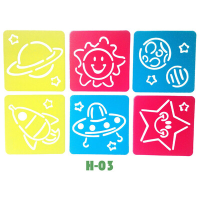 

Tailored Cartoon Drawing Stencil Set Kids Educational Toy DIY Toy Hollow Painting Pattern