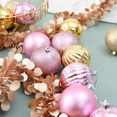 

34xChristmas Decorative Ball Shatterproof Ornaments Tree Pendants Hanging Set