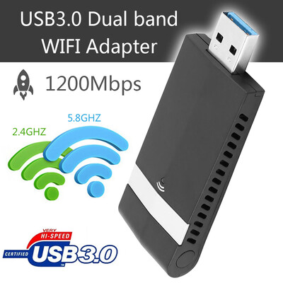 

1200Mbps Dual-band 58G Wireless Network Card WiFi Network Dongle