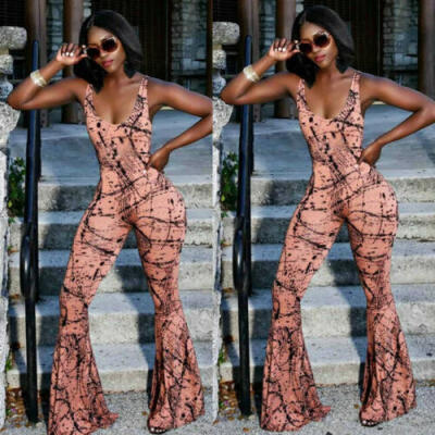 

Womens Floral Clubwear Summer Playsuit Bodycon Party Jumpsuit Romper Trousers