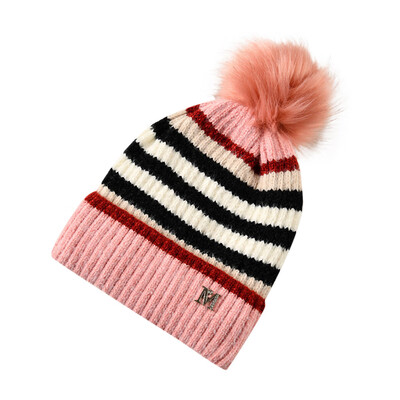 

Tailored Fashion Women Keep Warm Winter Casual Knitted Hat Wool Hemming Hat Ski Hat