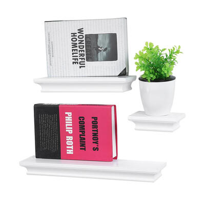

3Pcs MDF Floating Shelves Wall Display Storage Rack Home Furniture Office Decoration Wall Shelf Office Wall Shelf