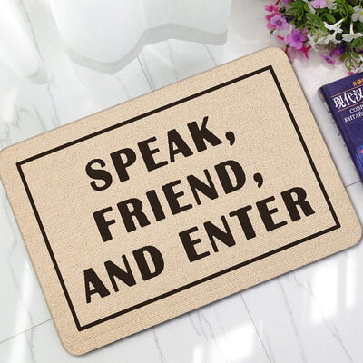 

Toponeto Letter Funny Welcome Home Entrance Floor Rug Non-slip Doormat Outdoor Mat