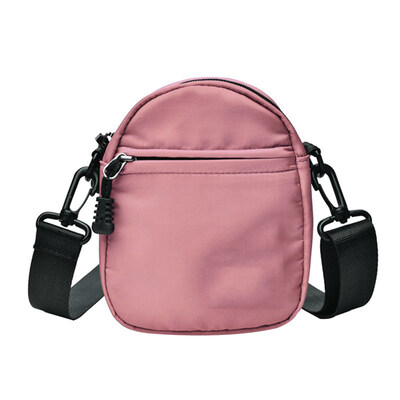 

Fashion Women Mini Solid Color Multi Pocket Canvas Shoulder Bag Crossbody Pouch