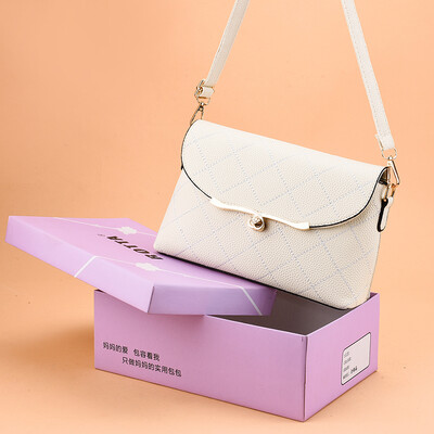 

Middle-aged Mothers&Womens Bags Korean Edition Slant Bag Soft-skinned Small-aged&Old-aged Bag Buying Vegetable Bag Singl