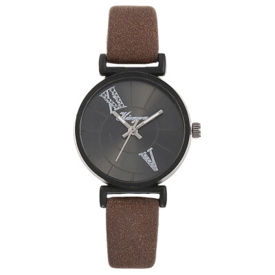 

Women Watch Geneva Unique Dial Wristwatch Simple Solid Color Leather Strap Ladies Fashion Dress Clock Relojes Para Mujer