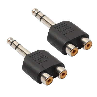 

2Pcs 635mm 14" Stereo Plug to 2 RCA Female Jacks Splitter Audio Converter