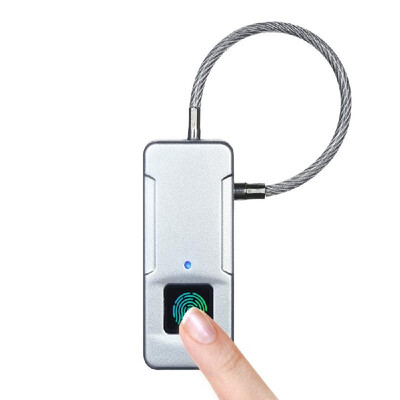 

Smart Fingerprint Lock USB Rechargeable Keyless 10 Sets Fingerprints IP65 Waterproof Anti-Theft Security Padlock Door Luggage Case