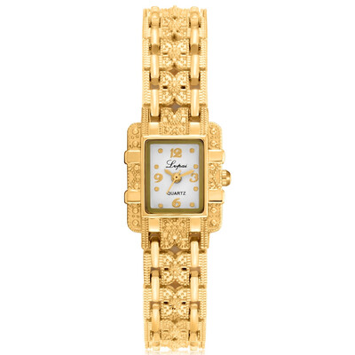 

Womens Watches Simple Disc Featured Ladies Quartz Wristwatch High Quality Alloy Gold Strap Clock Casual Dress Montre Femme