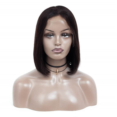

Amazing Star Straight Hair Bob Lace Front Wig Peruvian Virgin Hair Bob Lace Front Wig for Black Women Hair Natural Color