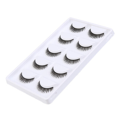 

〖Follure〗Big sale 5 Pair Fashion Natural Handmade Long False Black Eyelashes Makeup
