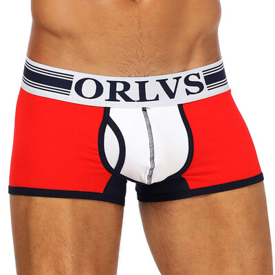 

Tailored Men Sexy Underwear Letter Printed Boxer Briefs Shorts Bulge Pouch Underpants