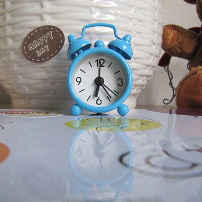 

Gobestart Creative Cute Mini Metal Small Alarm Clock Electronic Small Alarm Clock