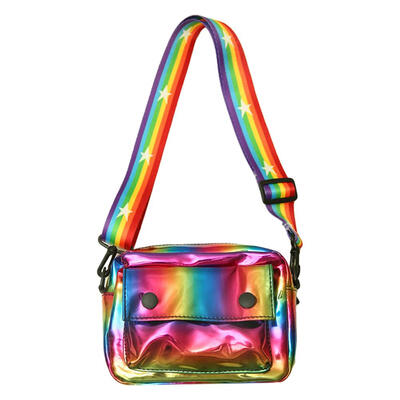 

Laser Holographic Shoulder Messenger Handbags Women Plastic Crossbody Bags
