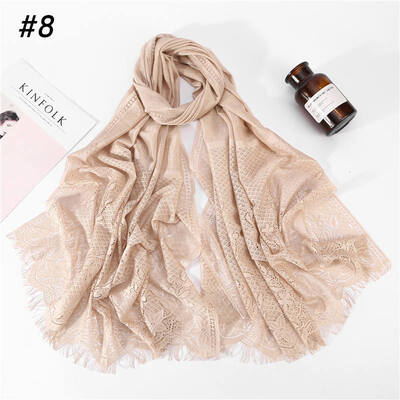 

Hui people hijab Muslim ladies headscarf wholesale 2019 new cross-border fashion lace scarf