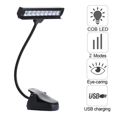 

Siaonvr Flexible USB Clip-On Music Piano LED Light Reading Study Book Lamp