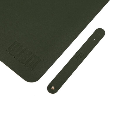 

BUBM PU Leather Protector Pad Mouse Pad Desk Writing Waterproof Anti-oil for Office&Home Green&Grey