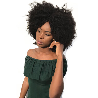 

Dolago Afro Kinky Curly Clip In Human Hair Extensions 4B 4C Malaysian Human Natural Hair 3B 3C Bundles Clip Ins