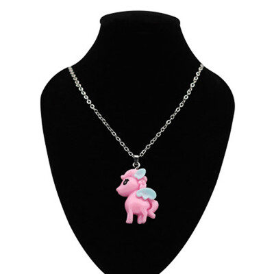 

Rainbow Unicorn Small Mabauli Pendant Variety of Color Unicorn Necklace