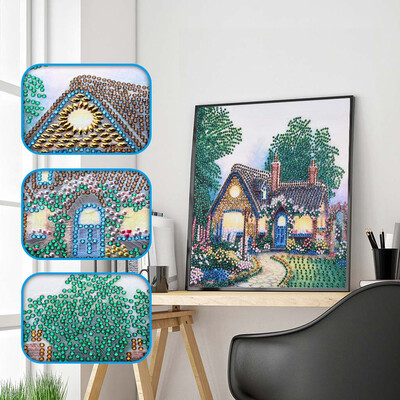 

Siaonvr Special Shaped Diamond Painting DIY 5D Partial Drill Cross Stitch Kits Crystal R