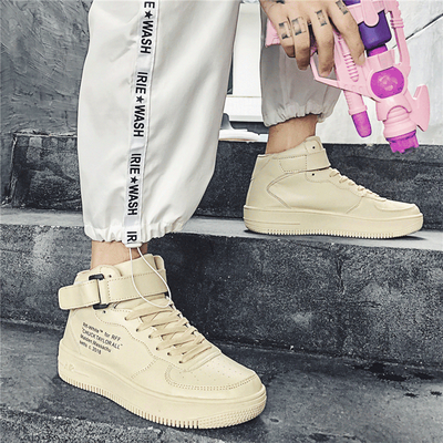

High to help small white shoes mens summer casual hip hop ins super fire shoes male Korean version of the trend high state sports shoes