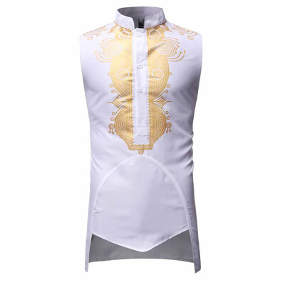

Toponeto Fashion Mens Slim Fit Printed Muscle Tee T-shirt Casual Waistcoat Top Blouse