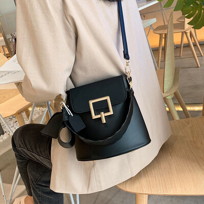 

Advanced sense bag retro bucket bag handbags new 2019 new fashion handbags wild ins Messenger bag