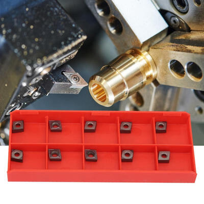 

Greensen 10 Pcs Tungsten Steel Carbide Insert CNC Turning Blade Side Milling Cutter