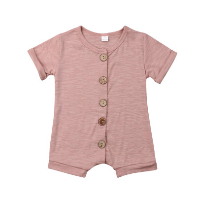 

Newborn Kids Infant Baby Boy Girl Cotton Romper Bodysuit Jumpsuit Outfit Clothes Solid