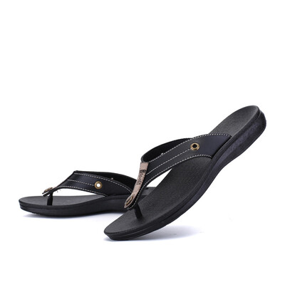 

Rose Fashion Mens Casual Flats Platform Flip Flops Antiskid Men Slippers Beach Shoes