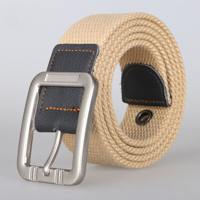 

Unisex belt fashion casual stripe canvas Men Alloy pin buckle belt outdoor sport Men&Women cowboy casual belt