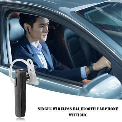 

Single Wireless Bluetooth Earphone Mini Handsfree Car Driver Headset wMic