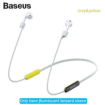 

Baseus Fluorescent Ring Sports Silicone Lanyard Sleeve For AirPods 12 Generation Magnetic String Rope